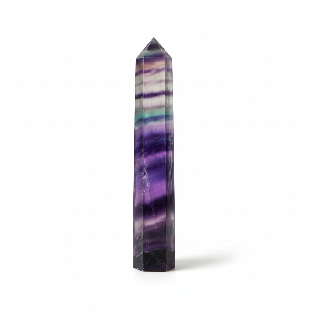 Fluorit Obelisk – Lebendige Farben