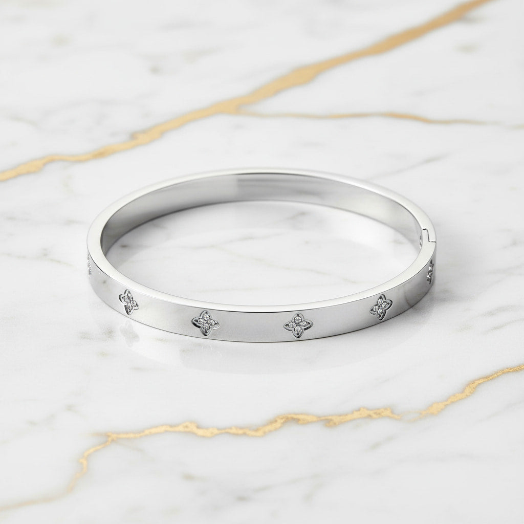 Armband - Silber mit funkelnden Blüten CrystalScents