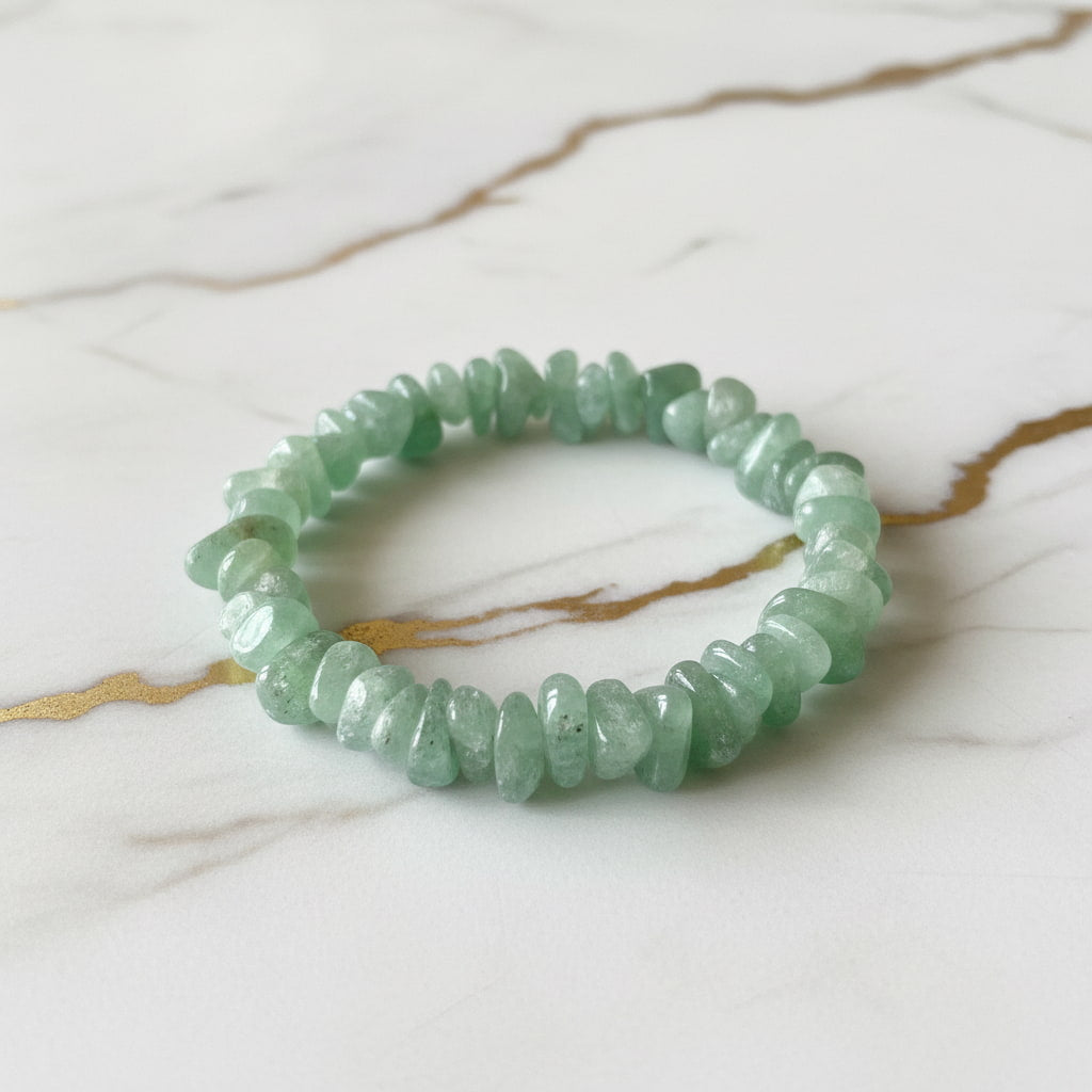 Aventurin Splitterarmband – Optimismus & positive Energiea CrystalScents