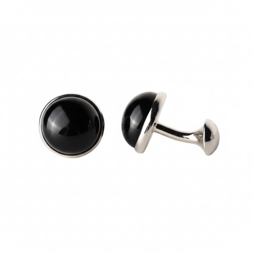Obsidian Manschettenknöpfe - Stärke & Stabilität CrystalScents