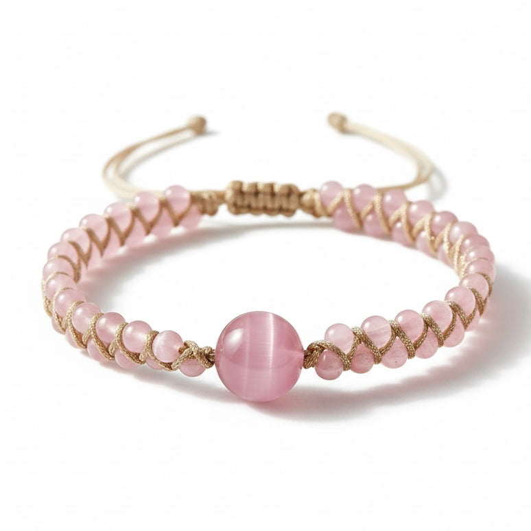 Katzenauge Flechtarmband – Stil & Schimmer CrystalScents