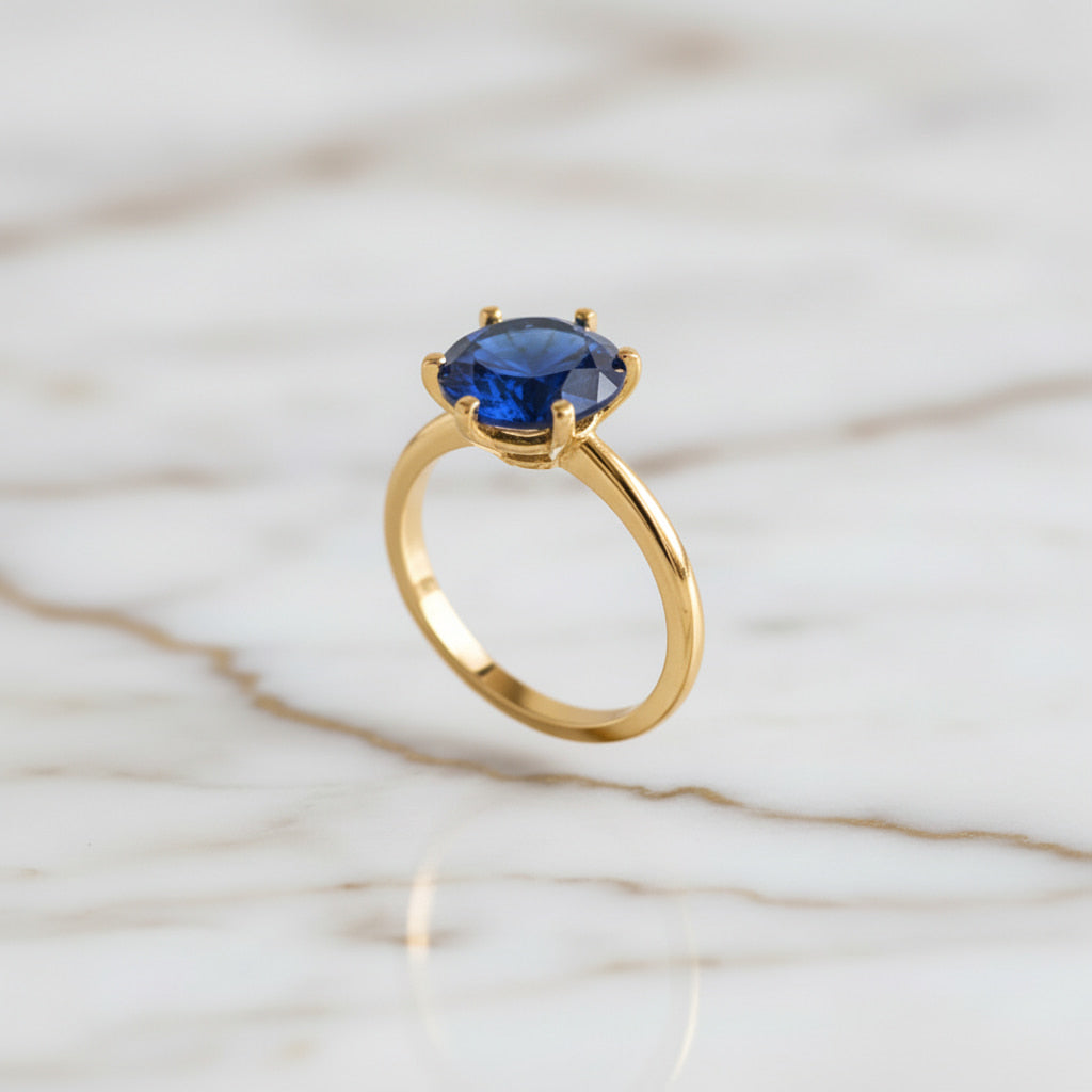Saphir Ring – Leuchten & Funkeln CrystalScents