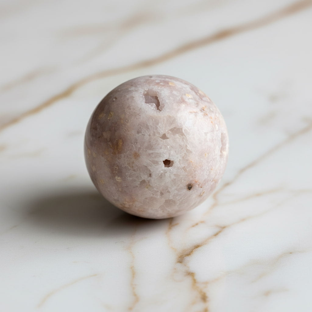 Amethyst Kugel – Rosa Glitzertraum für Harmonie & Balance