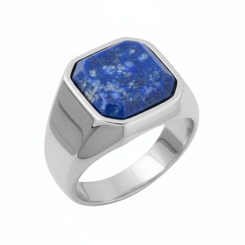 Lapislazuli Ring – quadratischer Edelstein für klare Akzente CrystalScents