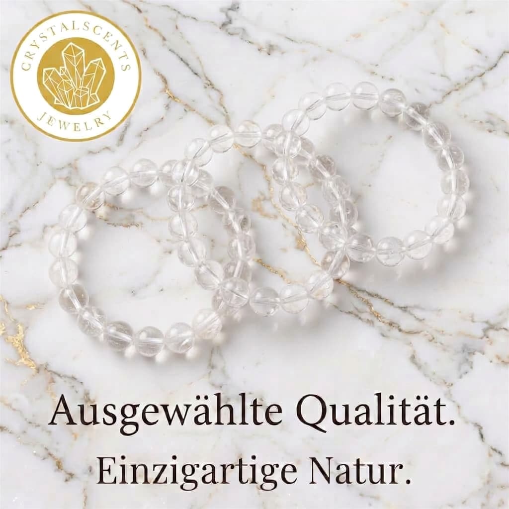 Bergkristall Kugelarmband - Klarheit & fokussierte Energie