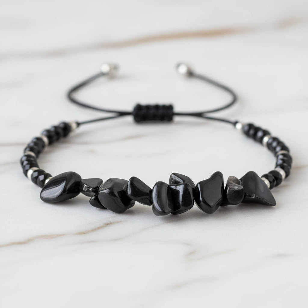 Obsidian Schutzarmband – Stärke & Sicherheit
