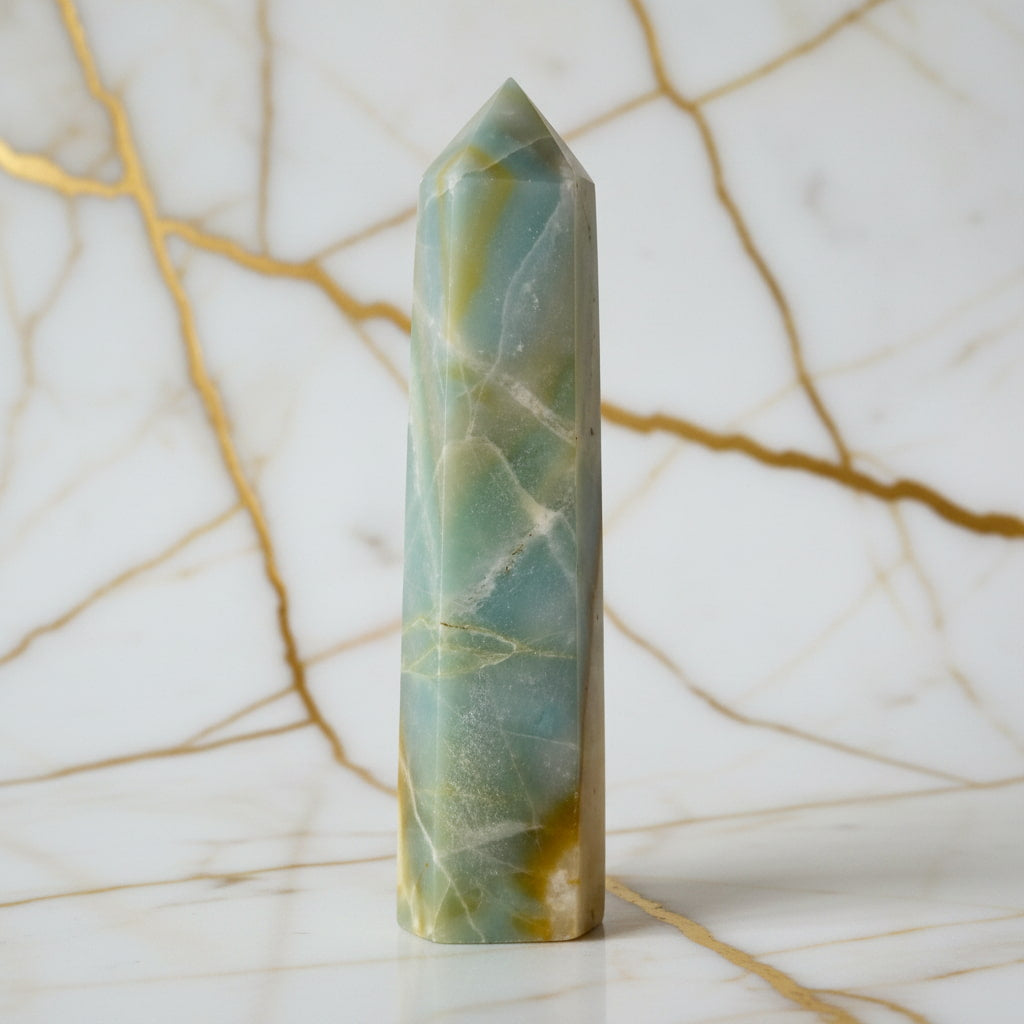 Aragonit Obelisk – Belebend & Klar CrystalScents