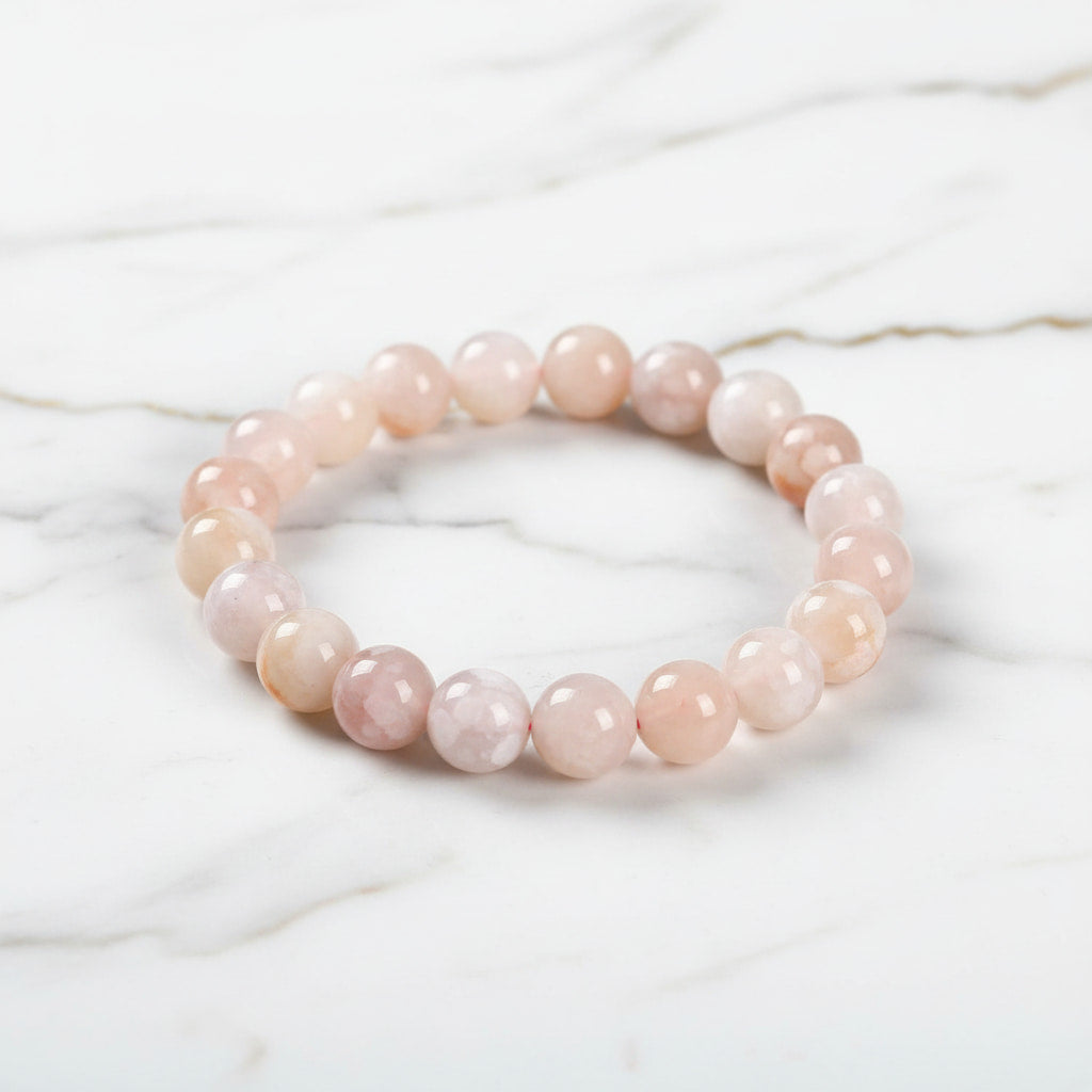 Achat Kugelarmband - Kirschblütentraum