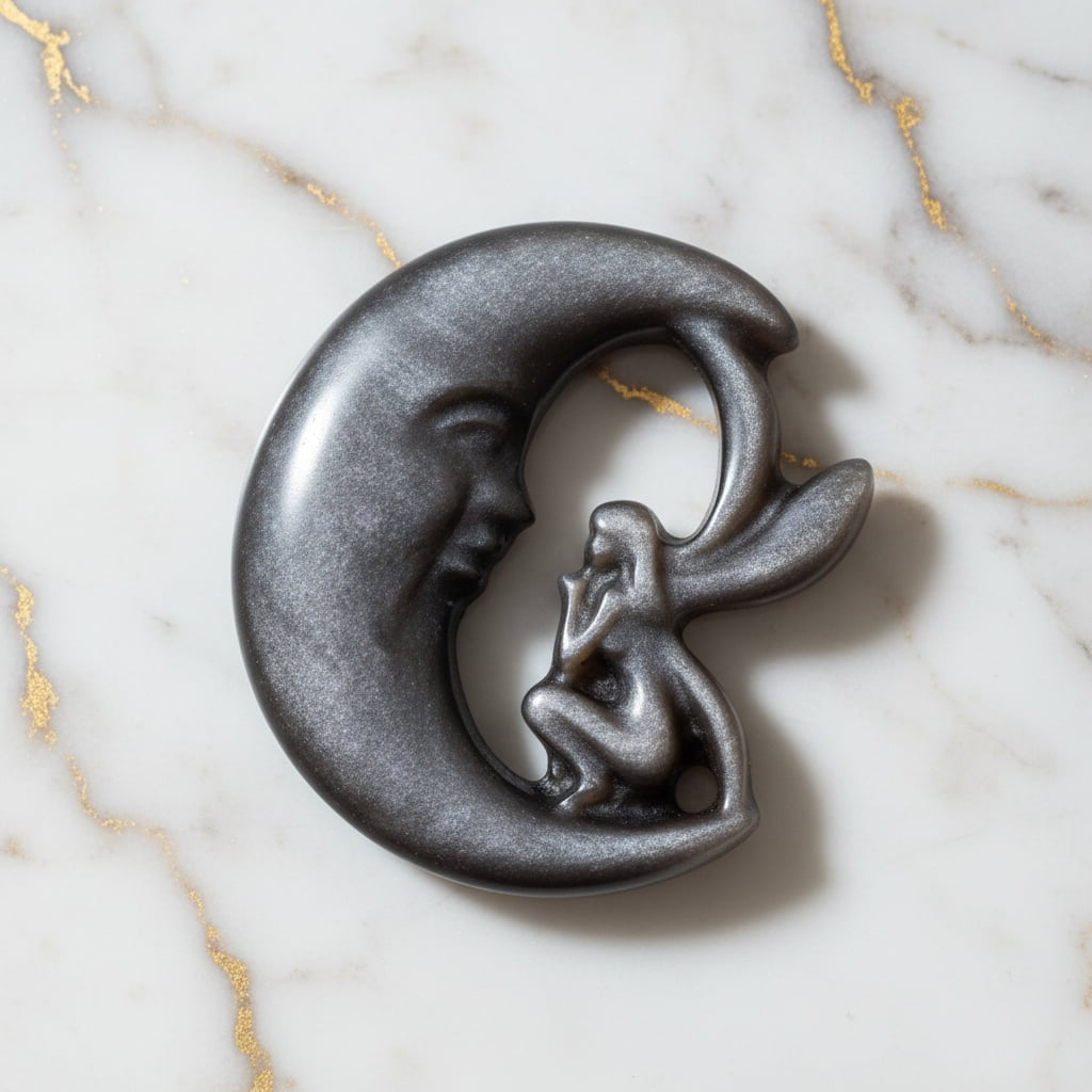 Silber Obsidian – Silber Obsidian Mondelfe CrystalScents