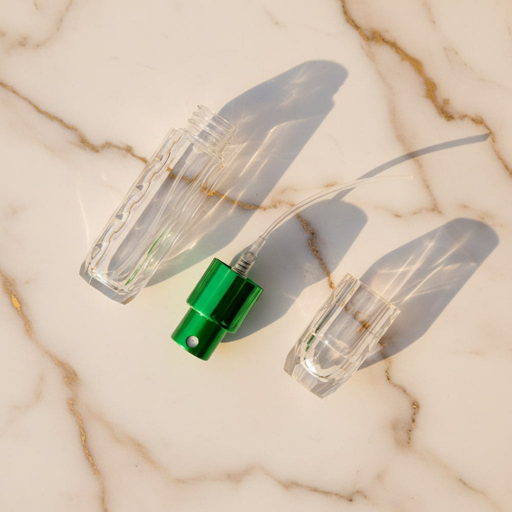 Parfüm Abfüller in frischem Grün CrystalScents
