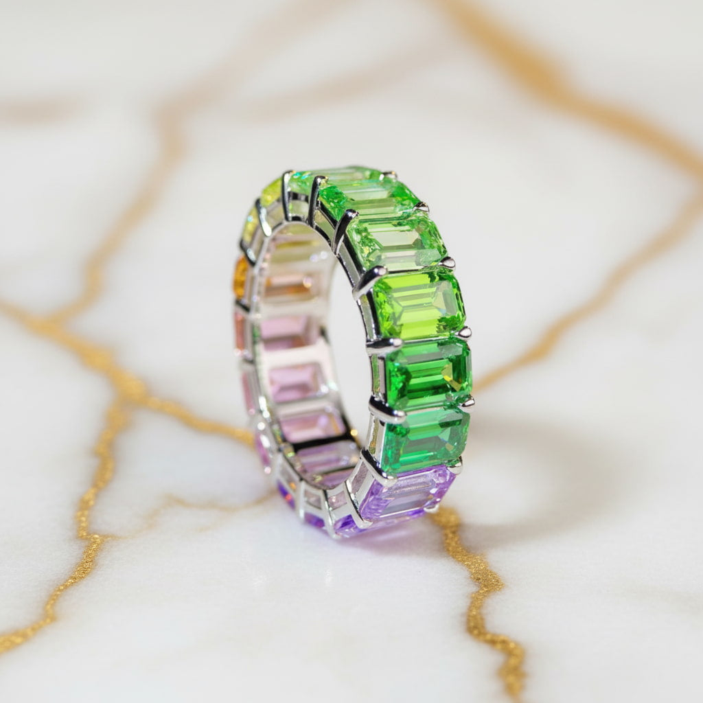 Saphir Ring – Funkelnder Regenbogen CrystalScents