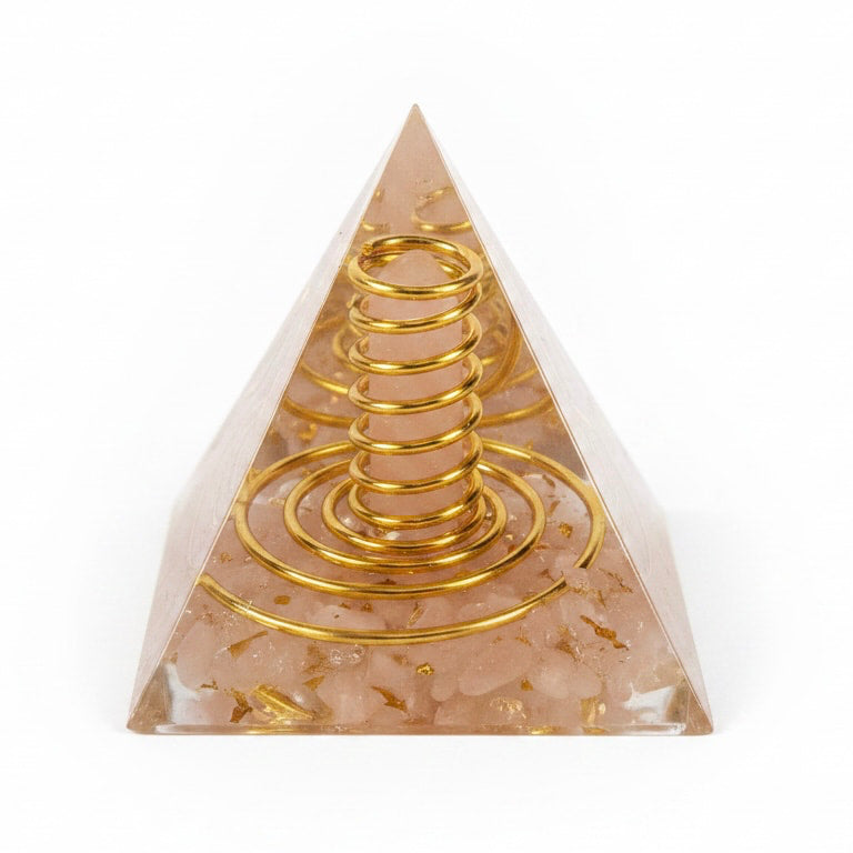 Rosenquarz Orgonit Pyramide - Harmonische Energie