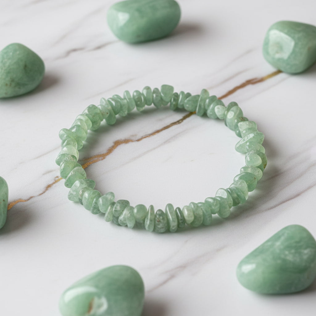 Aventurin Splitterarmband – Optimismus & positive Energiea CrystalScents