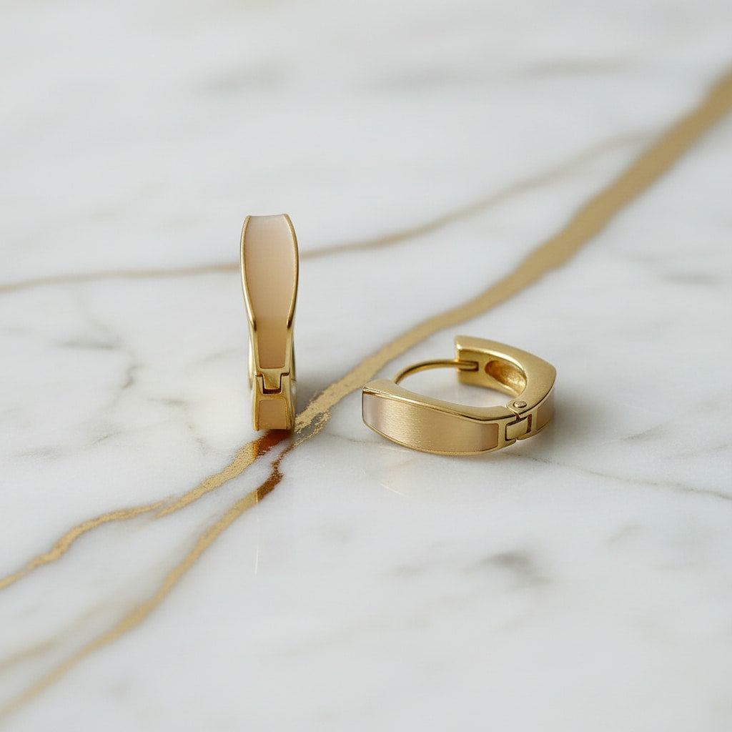 Kreolen in Gold mit edlem Schimmer-Effekt CrystalScents