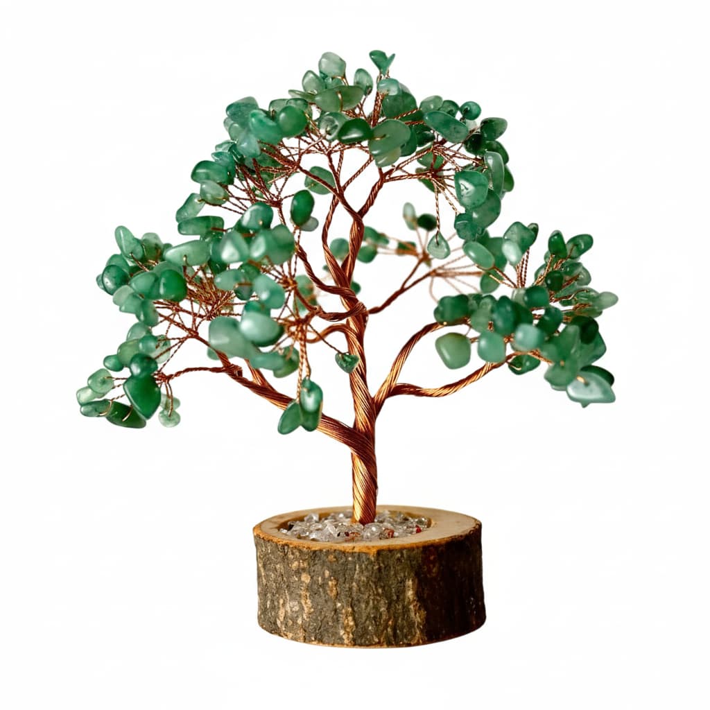 Aventurin Baum – Auf Holzsockel CrystalScents