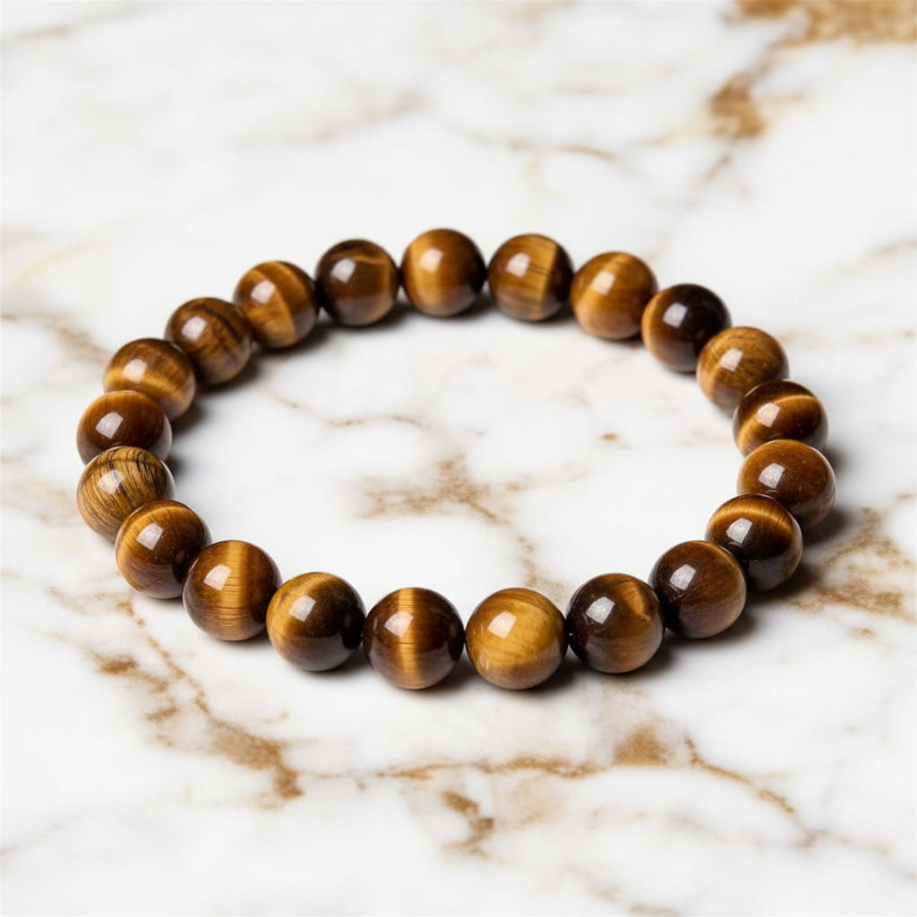 Tigerauge Kugelarmband – für Mut und Ausdauer