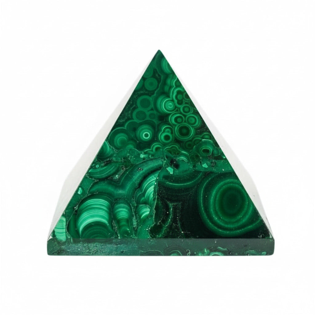 Malachit Pyramide – Maserungen voller Energie CrystalScents