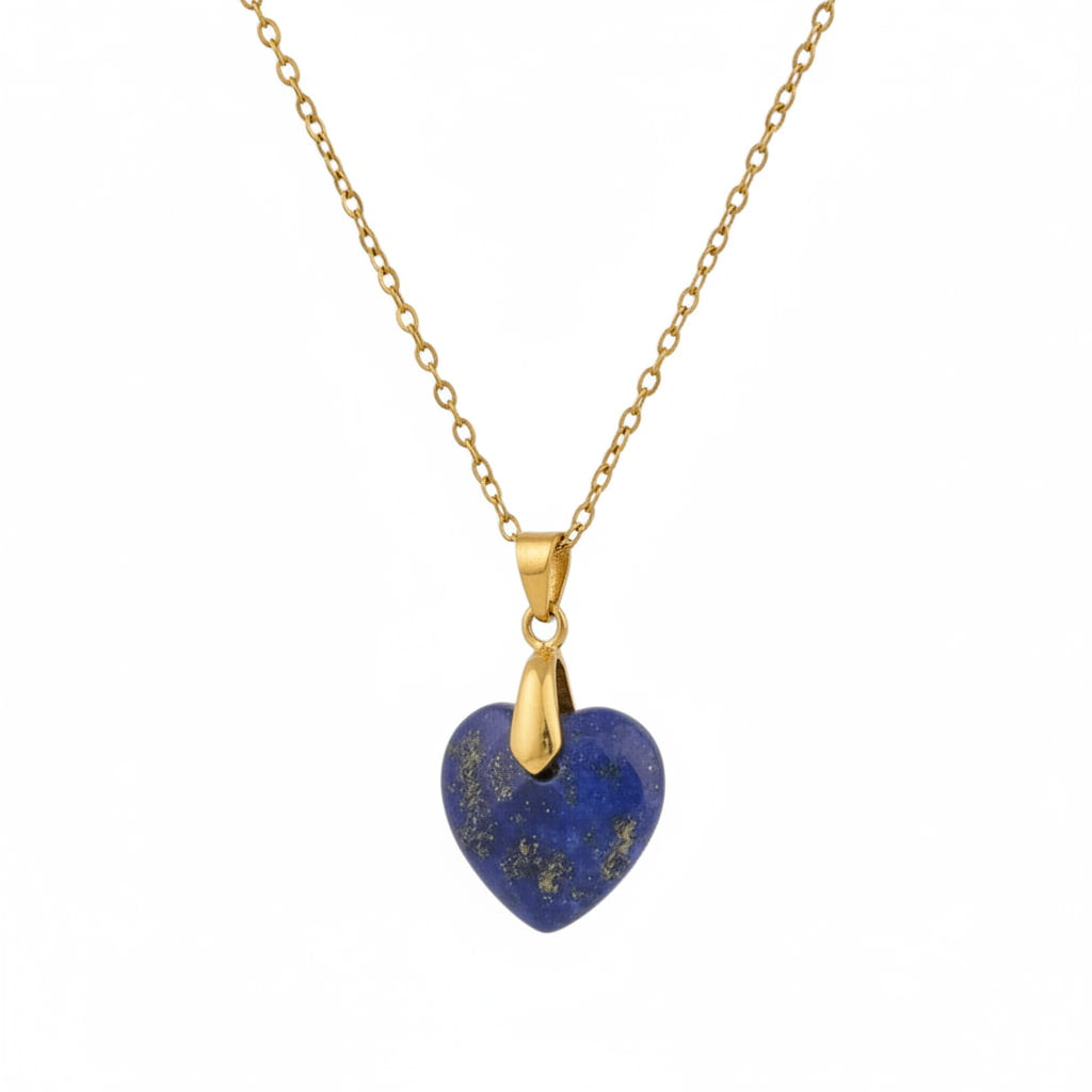Lapislazuli Halskette - Kristall Herz CrystalScents
