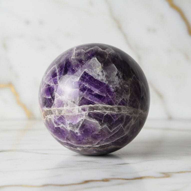 Große Amethyst Kugel – Harmonie & Eleganz für Zuhause CrystalScents