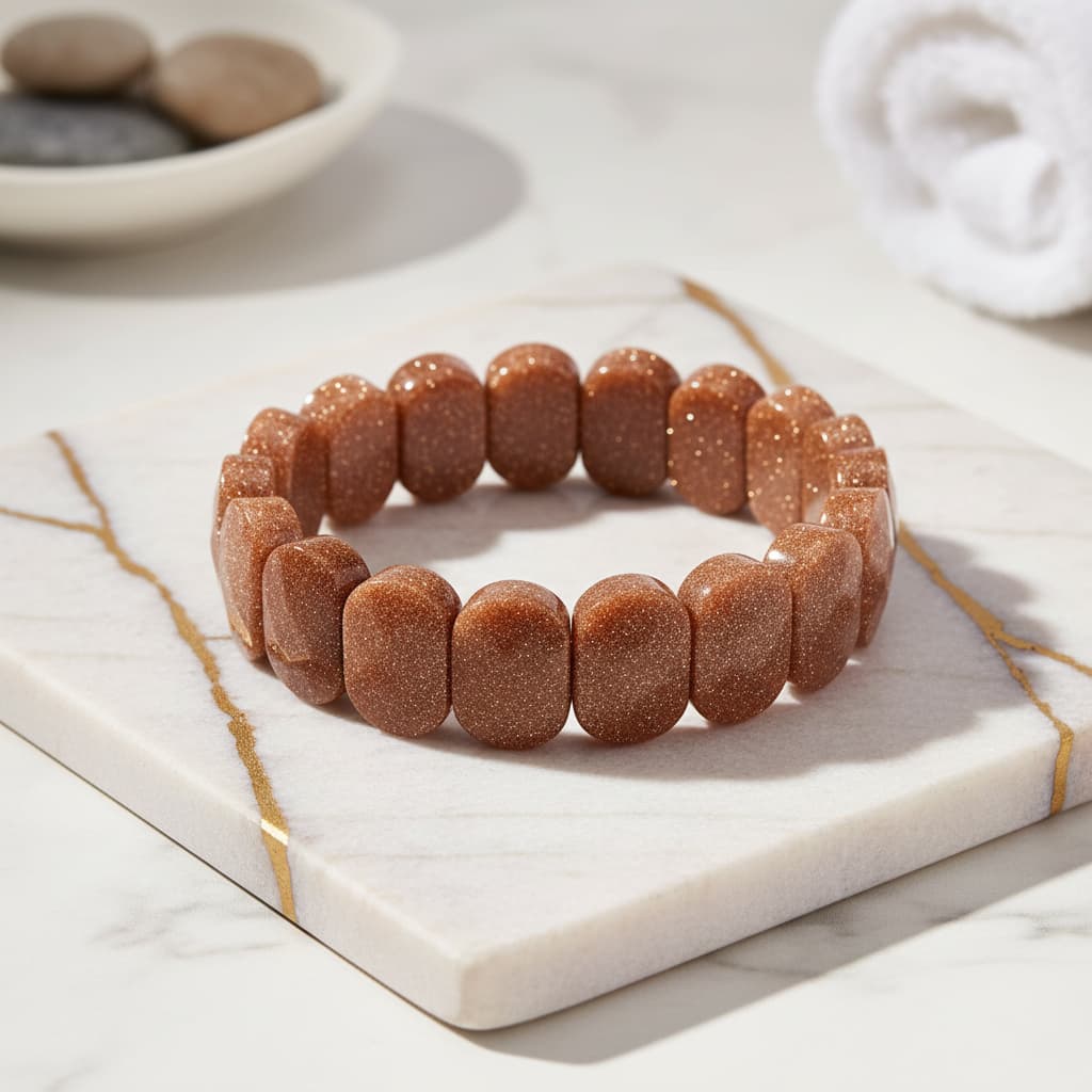 Goldfluss Armband – Facettiertes Funkeln