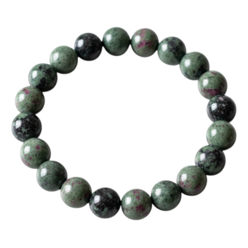 Rubin Zoisit Kugelarmband – Energie & Gelassenheit CrystalScents