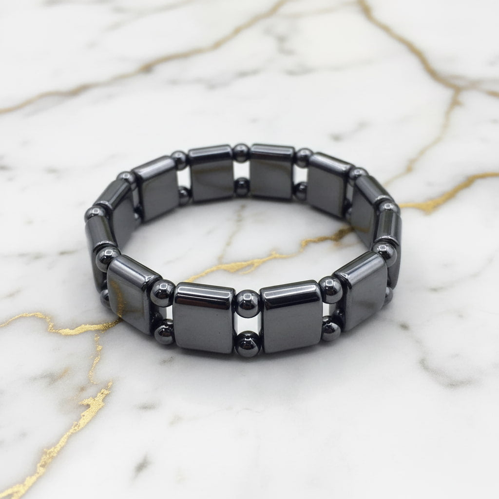 Hämatit Armband - Modisch & Metallisch CrystalScents