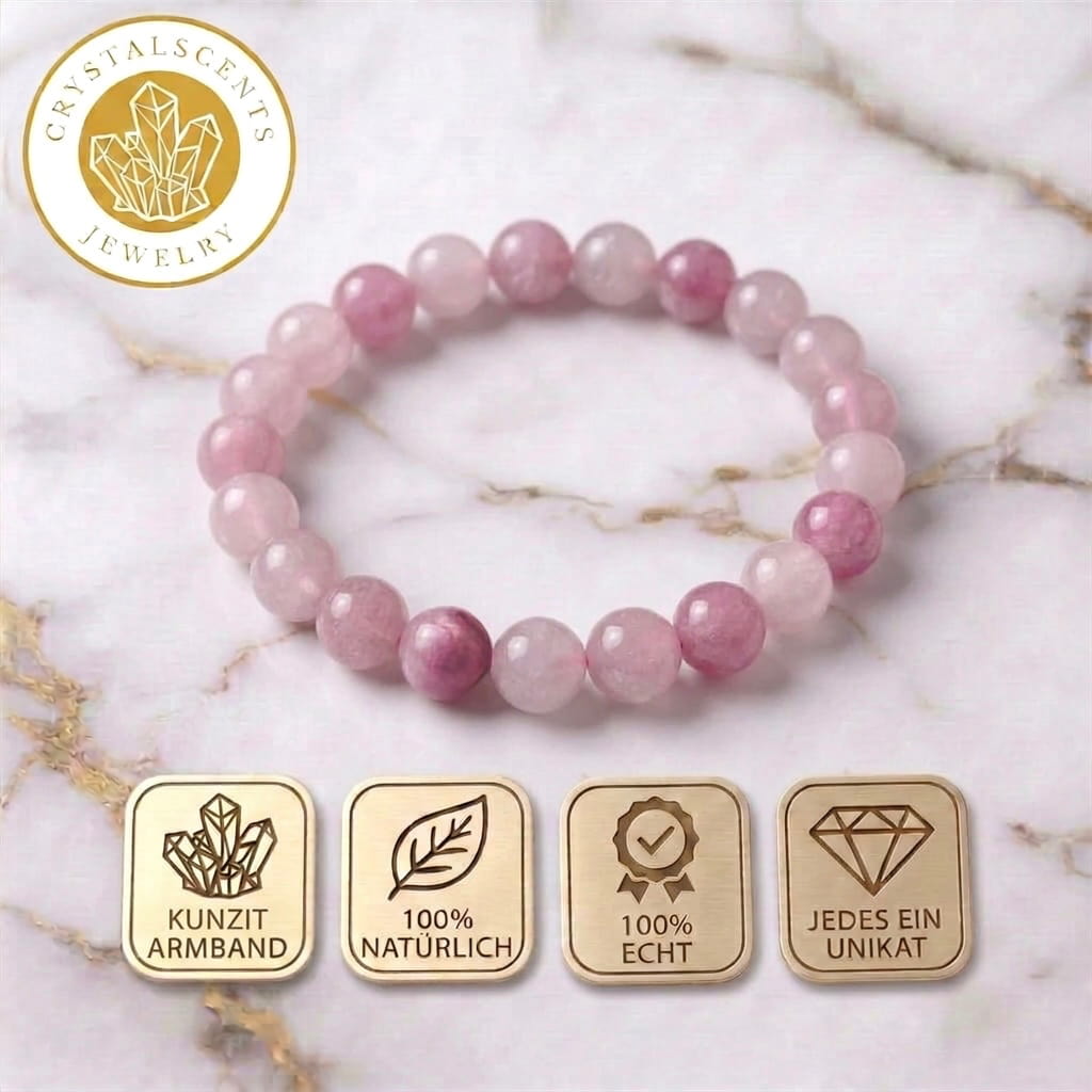 Kunzit Kugelarmband – Liebe & Ruhe