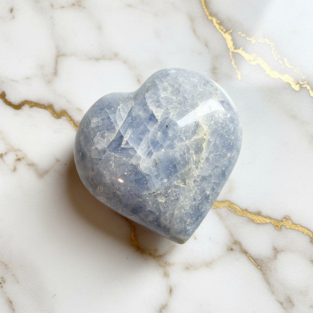 Celestit Herz –  Himmelblaue Ruhe