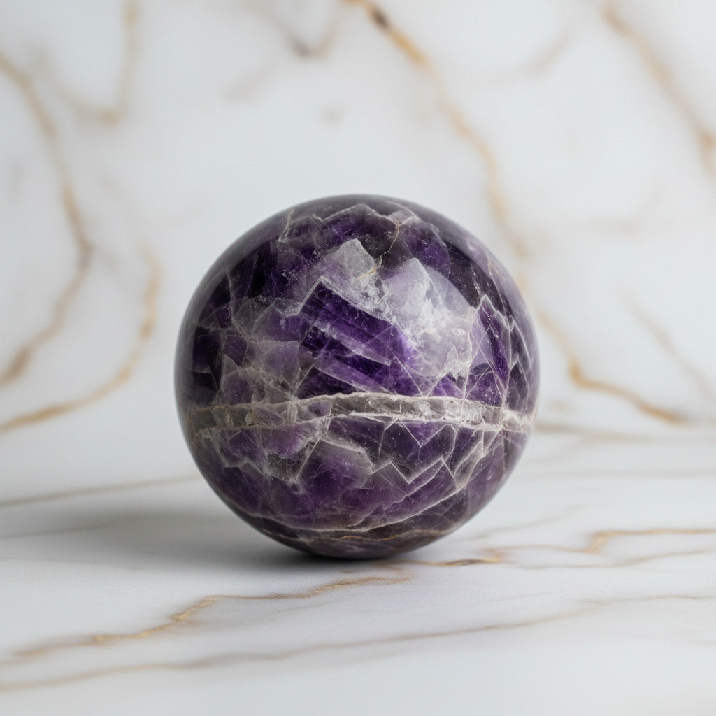 Große Amethyst Kugel – Harmonie & Eleganz für Zuhause CrystalScents