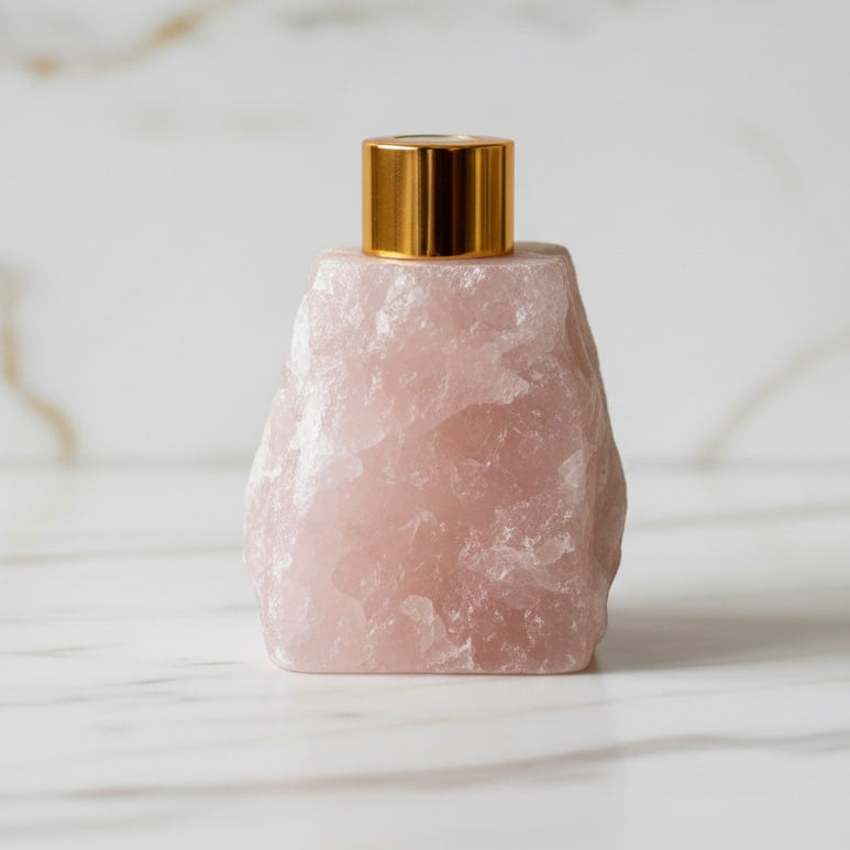 Rosenquarz Raumduftdiffuser - Harmonie & Leichtigkeit CrystalScents