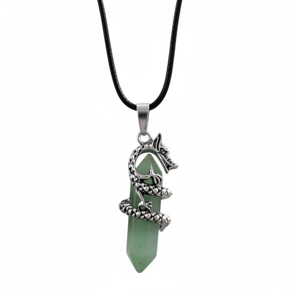 Aventurin Halskette - Drache für Mut & Stabilität CrystalScents