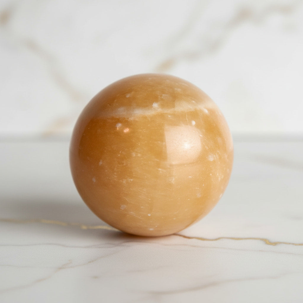 Calcit Kugel - Sonnige Lebensfreude
