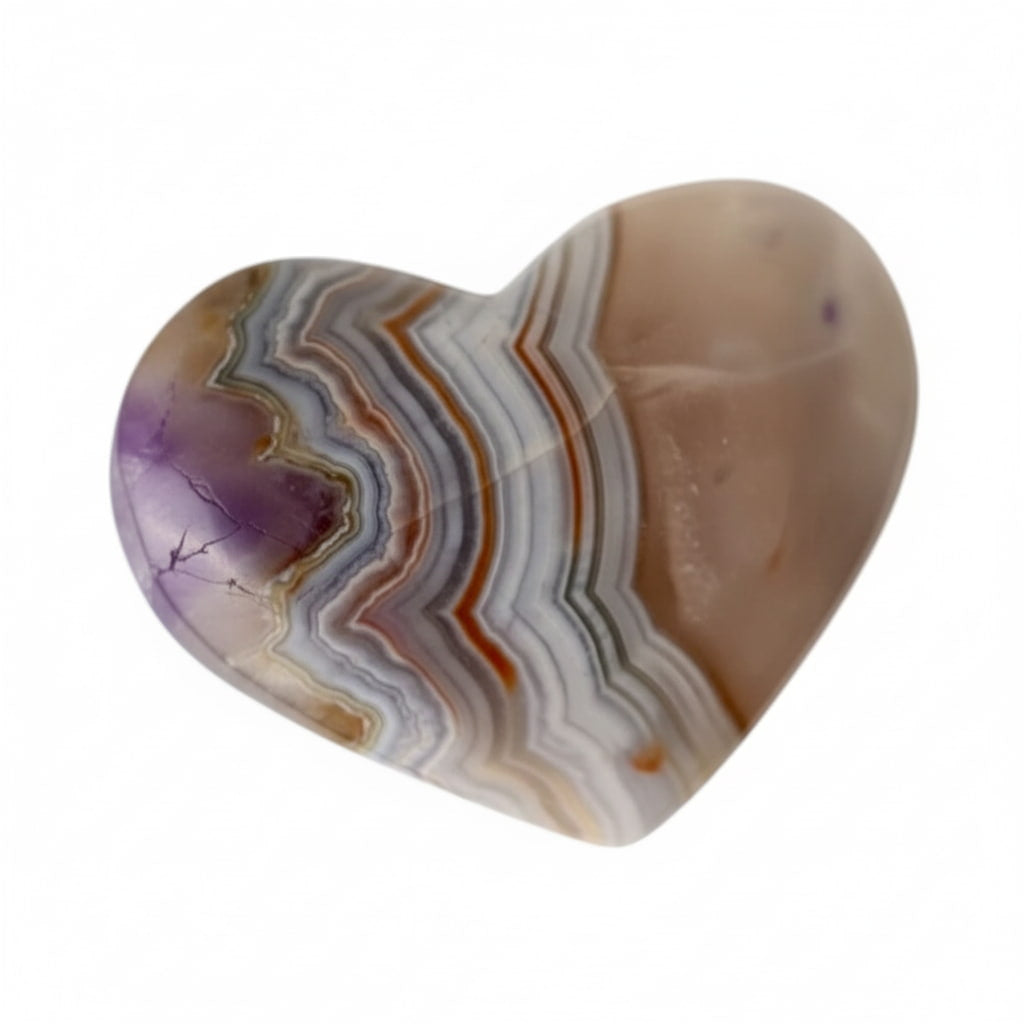 Amethyst Achat Herz – Zarter Glücksbringer