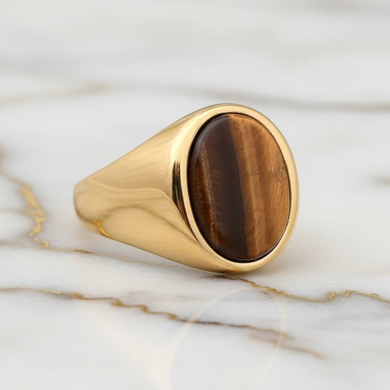 Tigerauge Ring - Schutz & Stärke CrystalScents