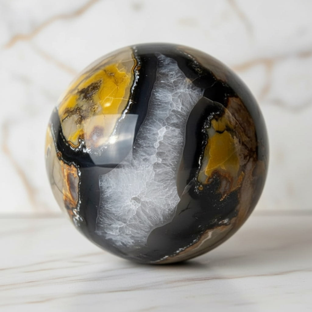 Achat Kugel – Leuchtendes Dekorationsjuwel