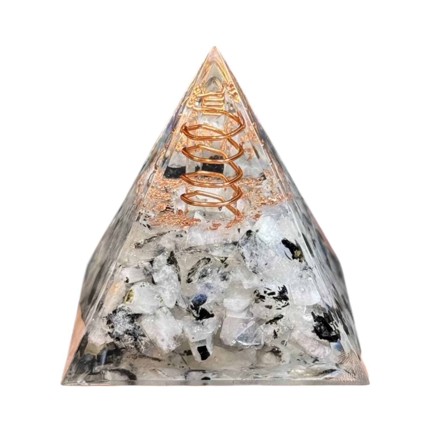 Mondstein Orgonit Pyramide - Schimmerndes Highlights CrystalScents