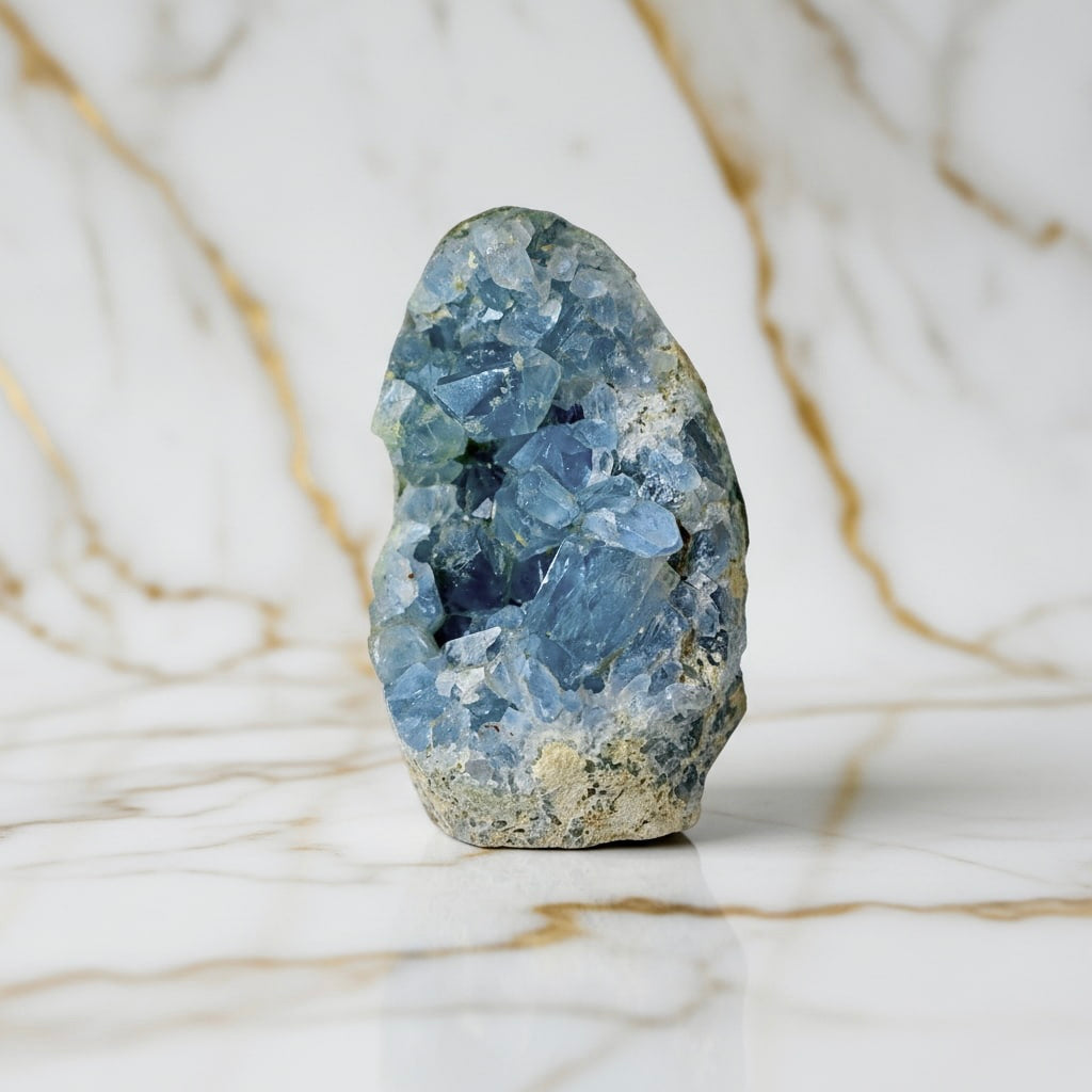 Celestit Kristallcluster - Ein Stück des Himmels