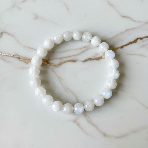 Mondstein Kugelarmband - Magisches Mondlicht CrystalScents
