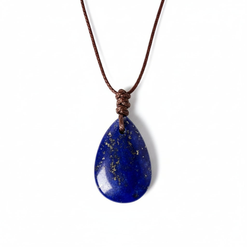 Lapislazuli Halskette - Tropfenförmiger Anhänger CrystalScents