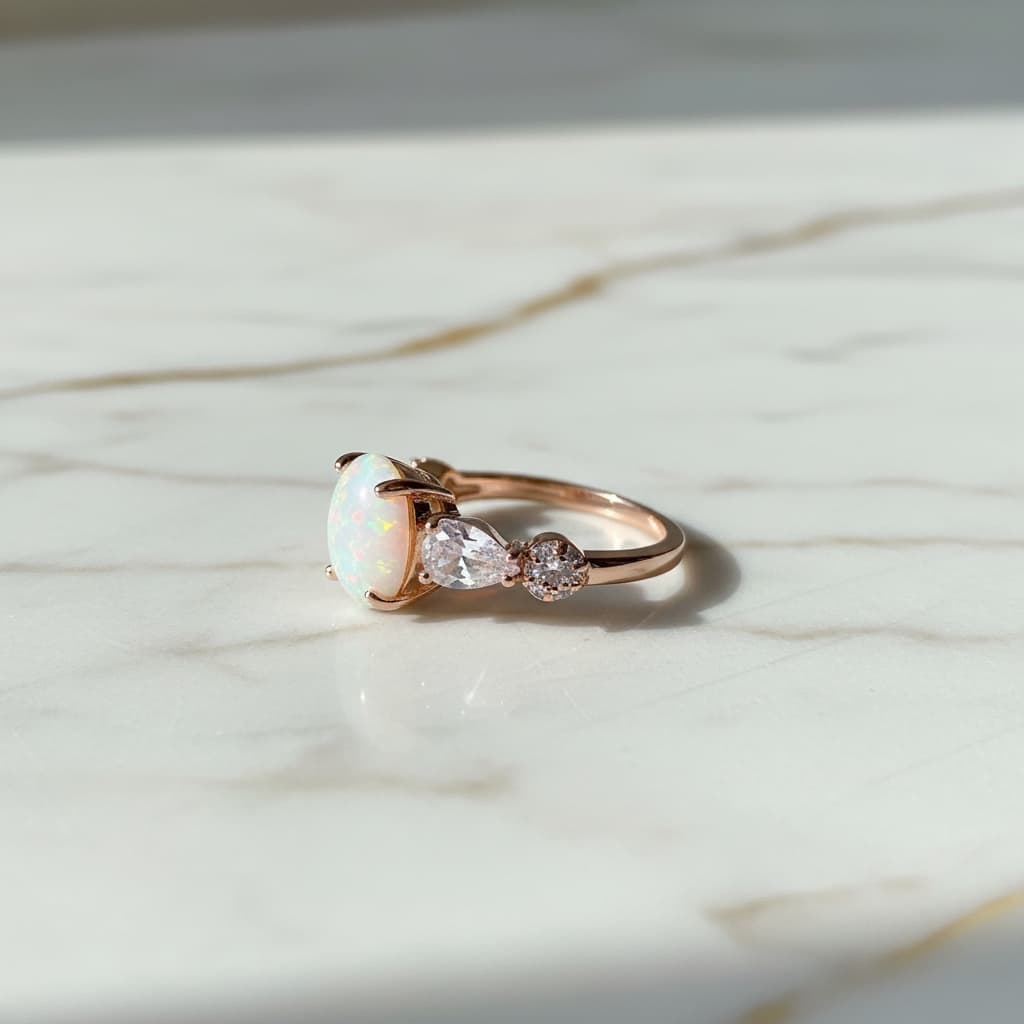 Opal Ring - Funkelndes Farbspiel