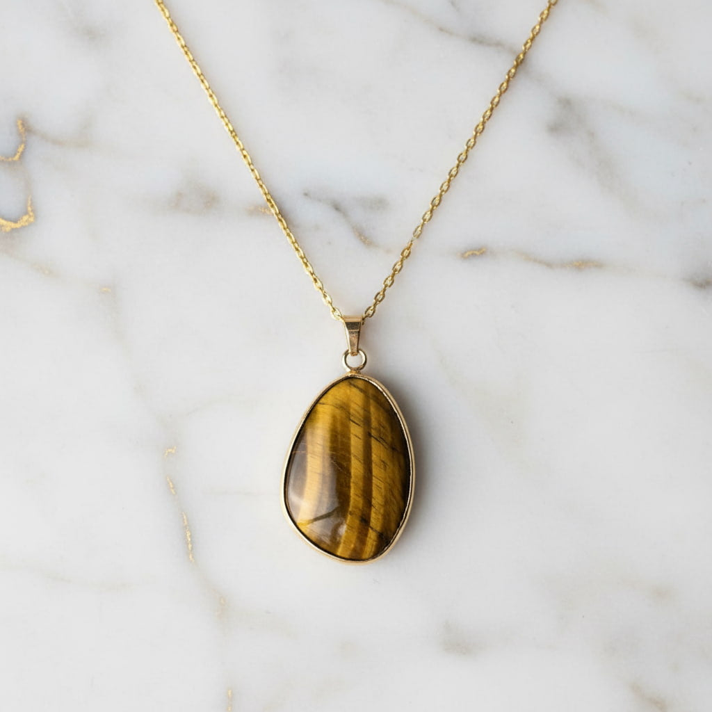 Tigerauge Halskette - Schutz & Ausgleich JETZT sichern CrystalScents