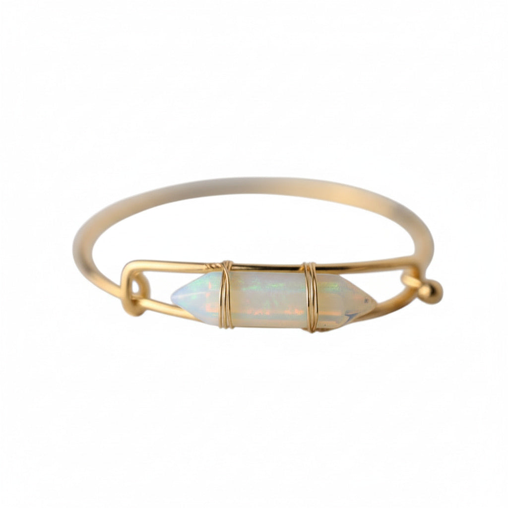 Opalit Armreif - Schimmernder Doppelender CrystalScents