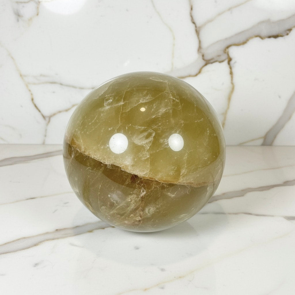 Große Citrin Kugel – Lebensfreude & Energie CrystalScents
