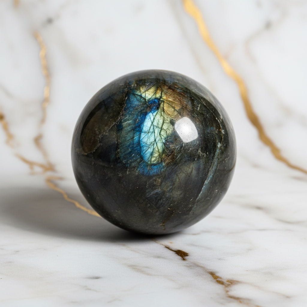 Labradorit Kugel – Kraftvoll & Tief CrystalScents