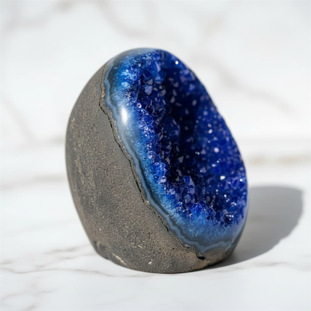 Amethystdruse – Blaue Kristallschönheit CrystalScents