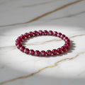 Star Rubin Kugelarmband - Leuchtender Stern-Effekt CrystalScents