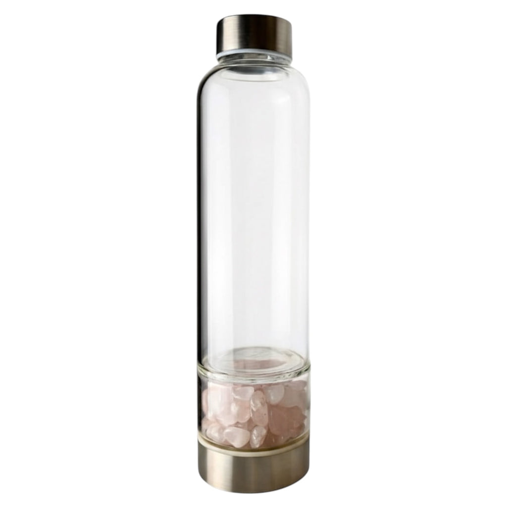 Rosenquarz Flasche - Deine neue Lieblingstrinkflasche CrystalScents