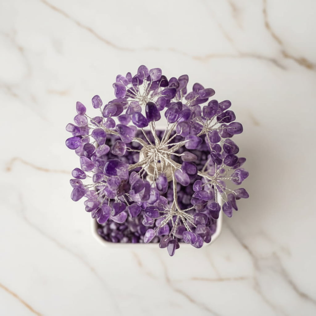 Amethyst Baum in Keramik – Harmonie & Balance CrystalScents