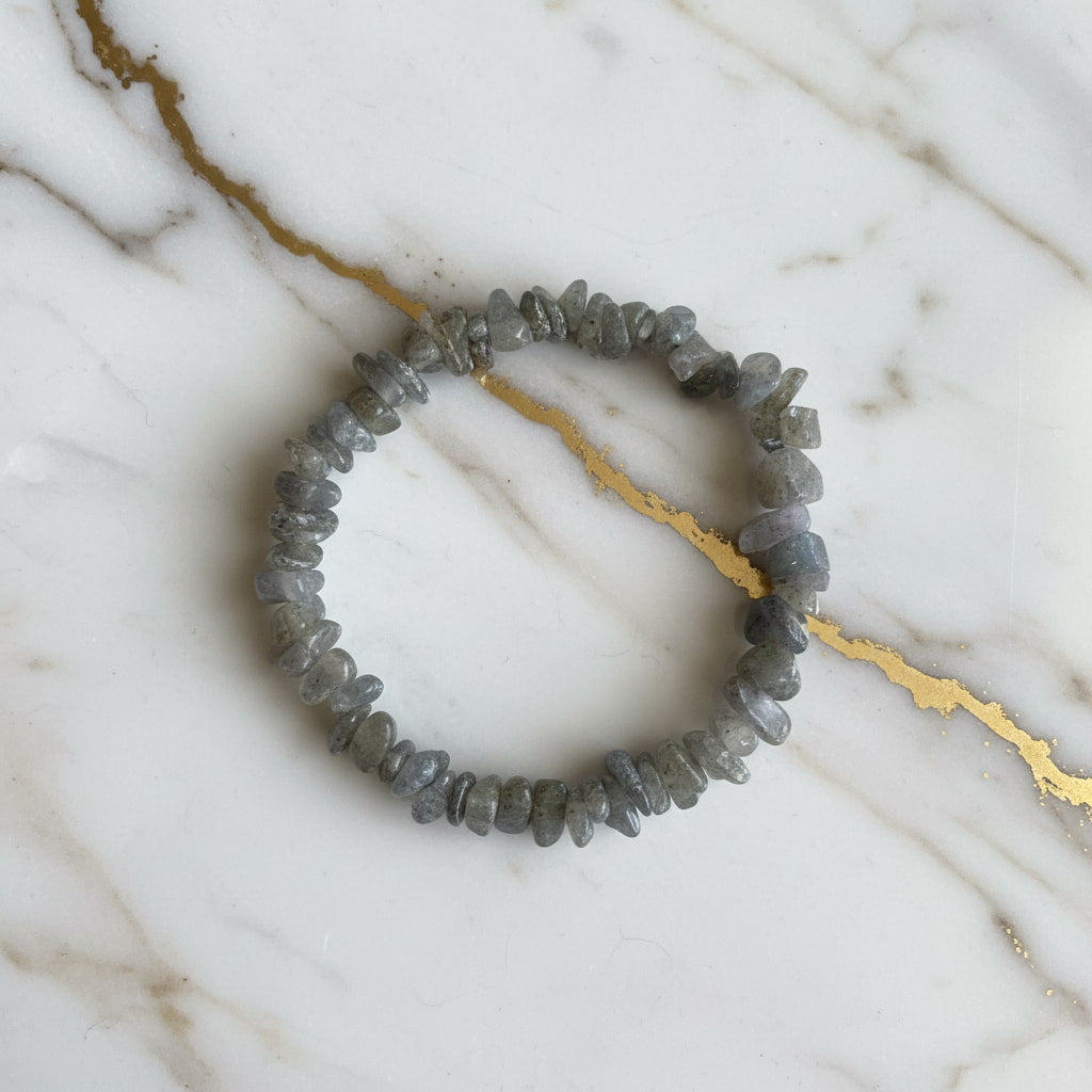 Labradorit Splitterarmband – Intuition & innere Stärke