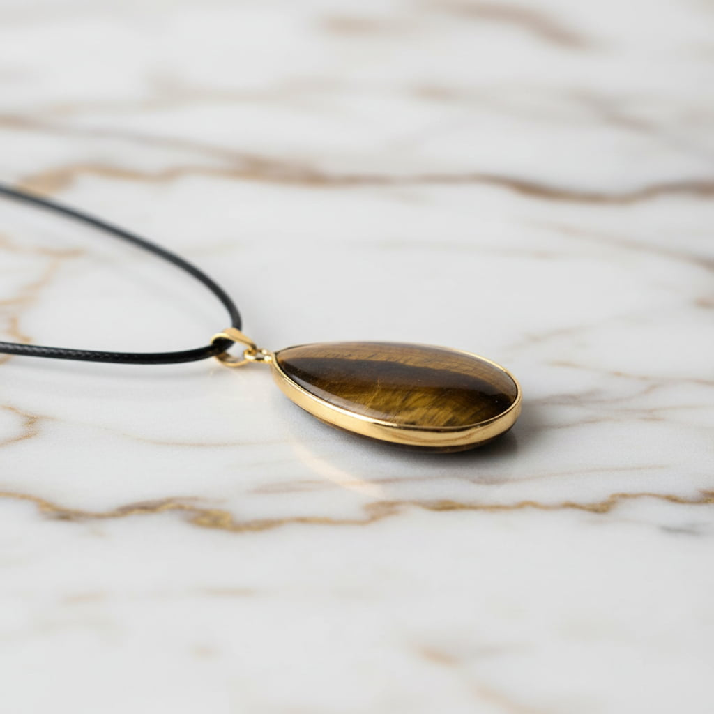 Tigerauge Halskette - Energie & Schutz JETZT sichern CrystalScents